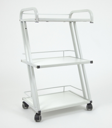 Alva Beauty cart trolly wooden plastic solid metal acrylic stainless steel facial glass shelves wooden shelves shelf level drawers