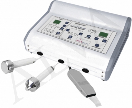 Alva Beauty multifunction table top ultrasonic skin scrubber spot freckle remover high frequency galvanic digital breast enlargement cupping vacuum spay brush increase skin metabolism 5in1